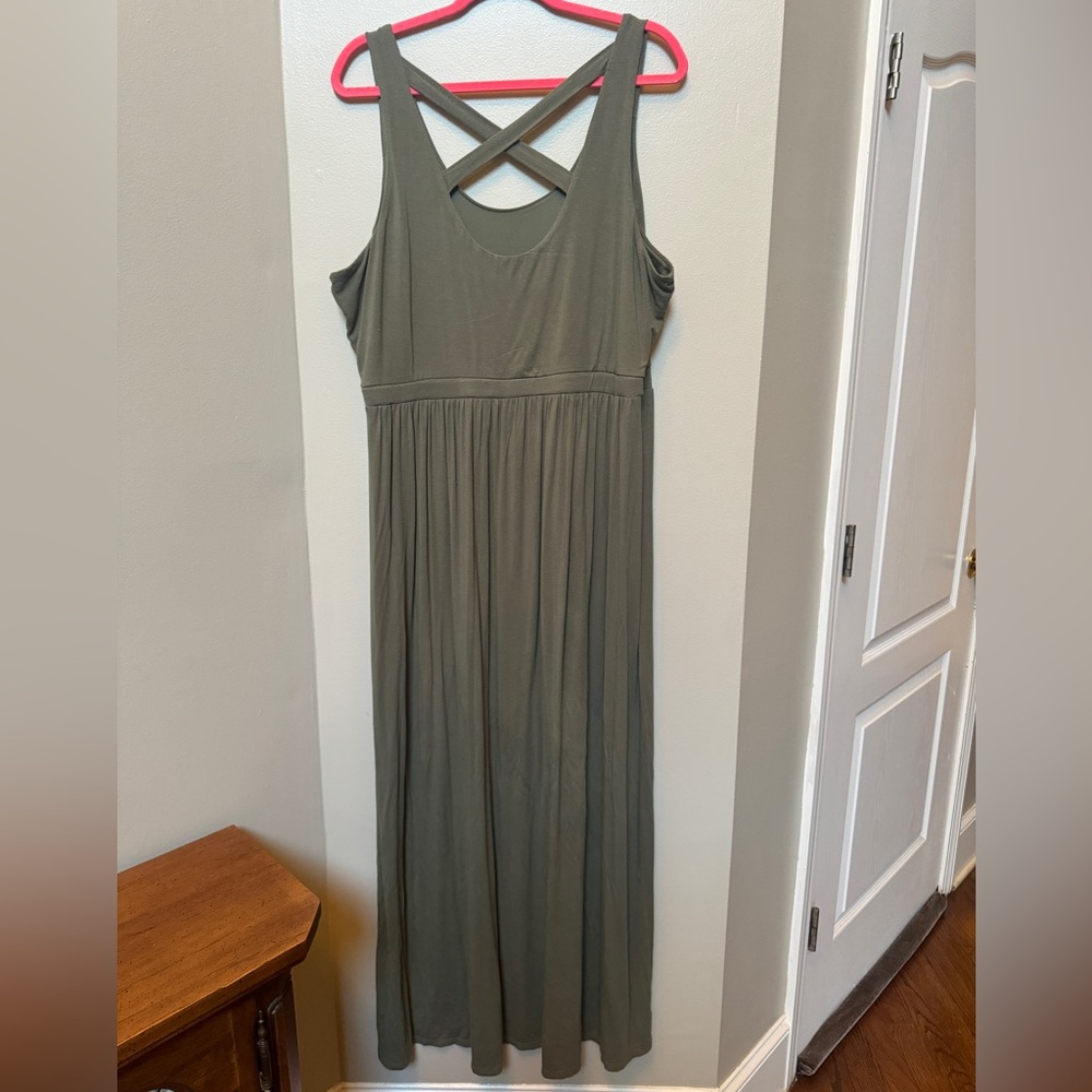 LOFT | Women’s Maxi Army Dress Dress | EUC